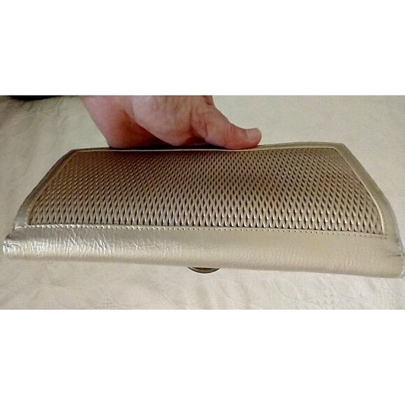 Wallet Bi-Fold Women's VELEZ Leather Organizer Small Clutch Matte Gold - 8x4x1 - Picture 13 of 13